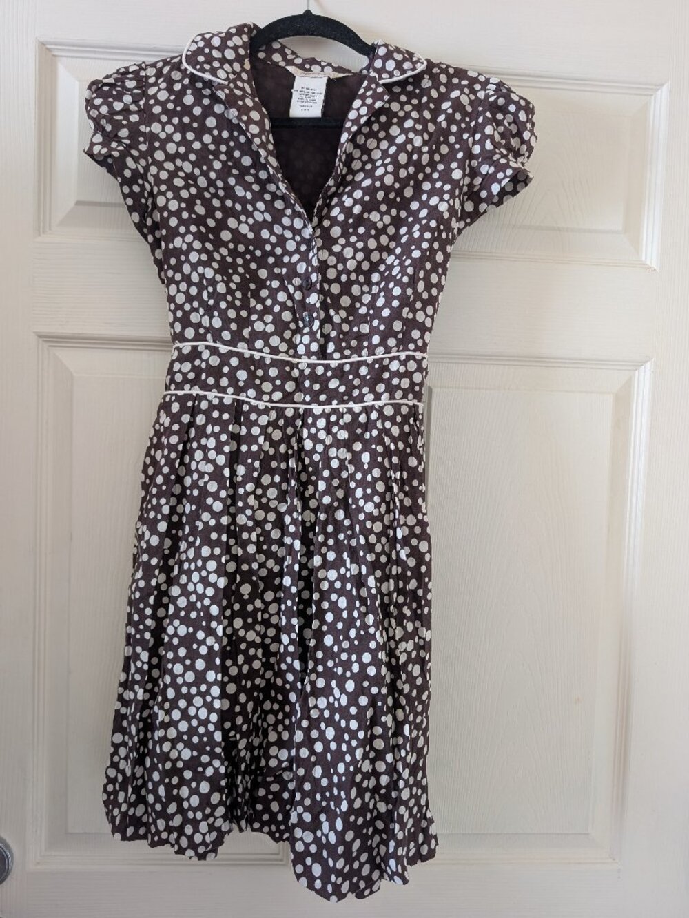 Speechless 100% cotton polka dot dress